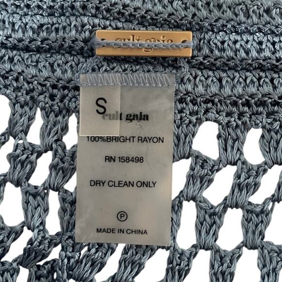 Cult Gaia Iriel Crochet-Knit Flared Pants Size Small - Picture 7 of 7